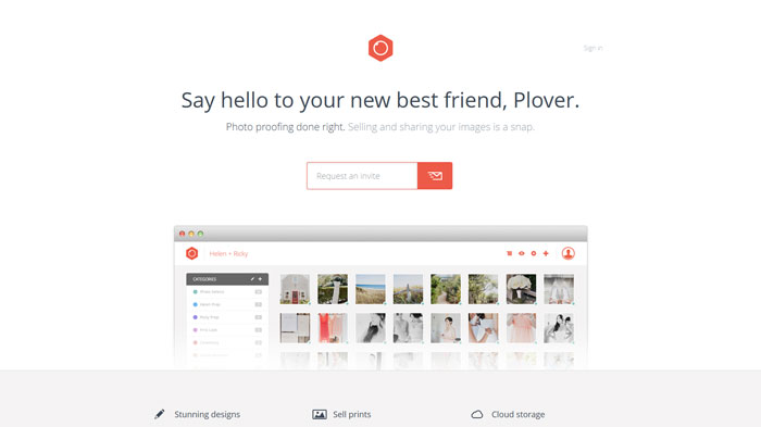 plover.co Landing page design