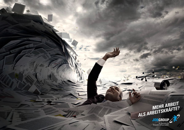 jobgroup_wave_of_work Advertisement Ideas: 500 Creative And Cool Advertisements