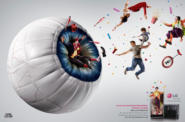 lg_mobile_circus Advertisement Ideas: 500 Creative And Cool Advertisements