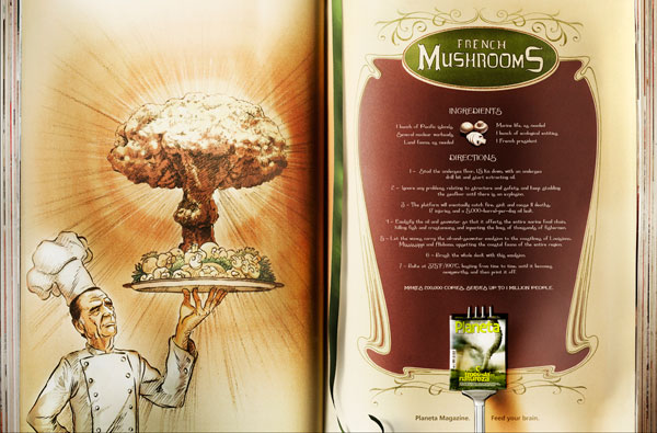 revista_planeta_recipes_french_mushrooms Advertisement Ideas: 500 Creative And Cool Advertisements