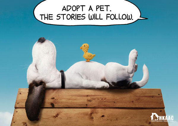 Adopt-a-pet.-The-stories-will-follow Advertisement Ideas: 500 Creative And Cool Advertisements