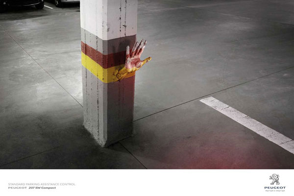 Peugeot---Standard-Parking-Assistance-Control Advertisement Ideas: 500 Creative And Cool Advertisements