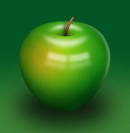 wallpaper green apple. Green Apple Illustration