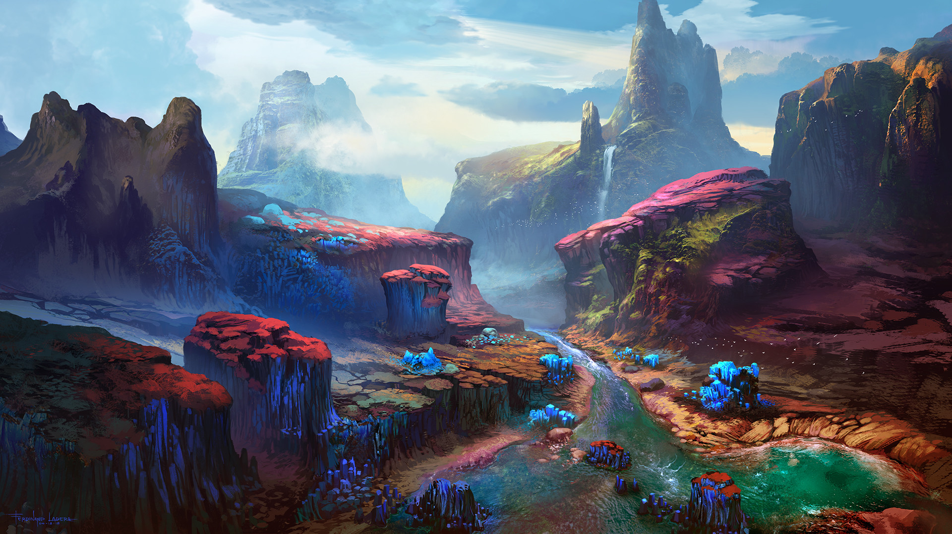 Fantasy landscape concepts that are awe inspiring forever.