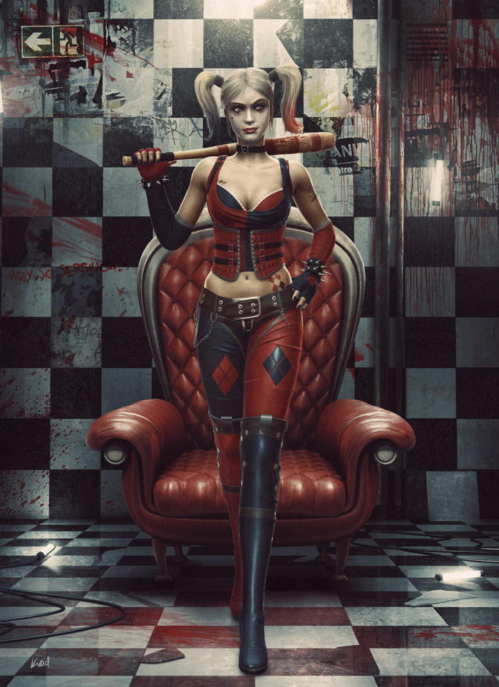 przemek-nawrocki-harley-quinn-1400-700x963 Crazy awesome Harley Quinn fan art images you should check out