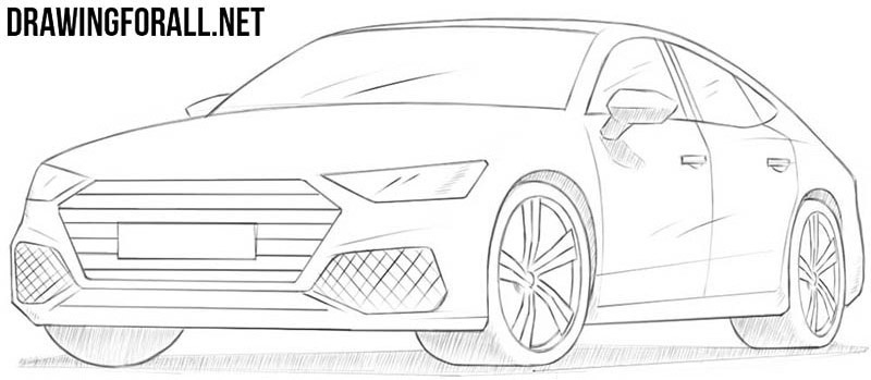 10-How-to-draw-a-car-easy How to draw a car with these pictured step by step tutorials