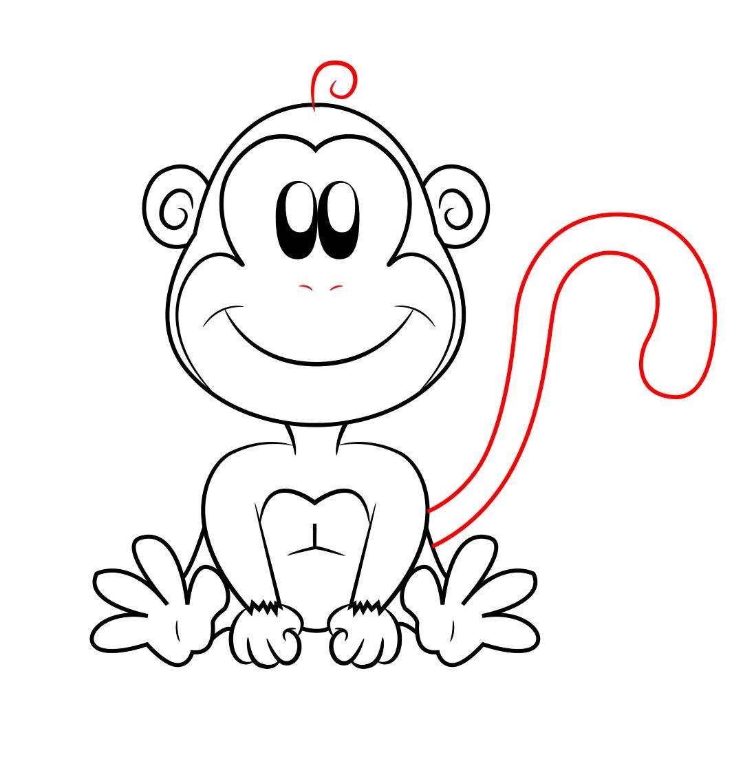 I'm teaching myself to draw Cartoon Animal Bodies: Monkey : r/krita
