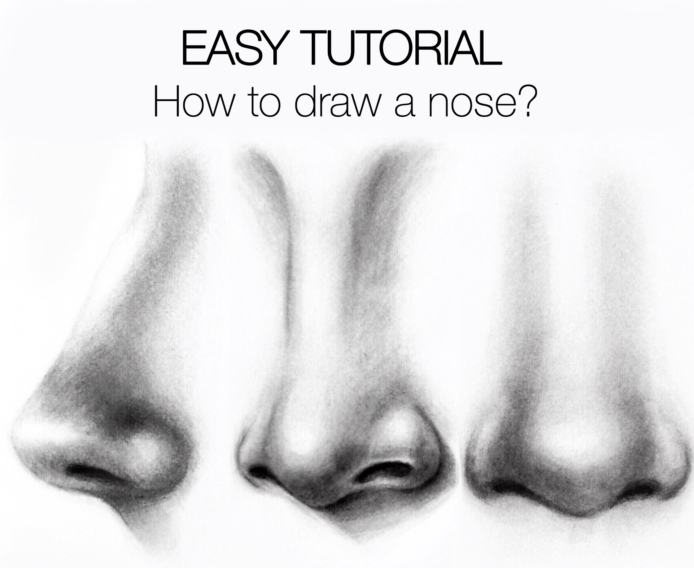 How to draw a nose - B+C Guides