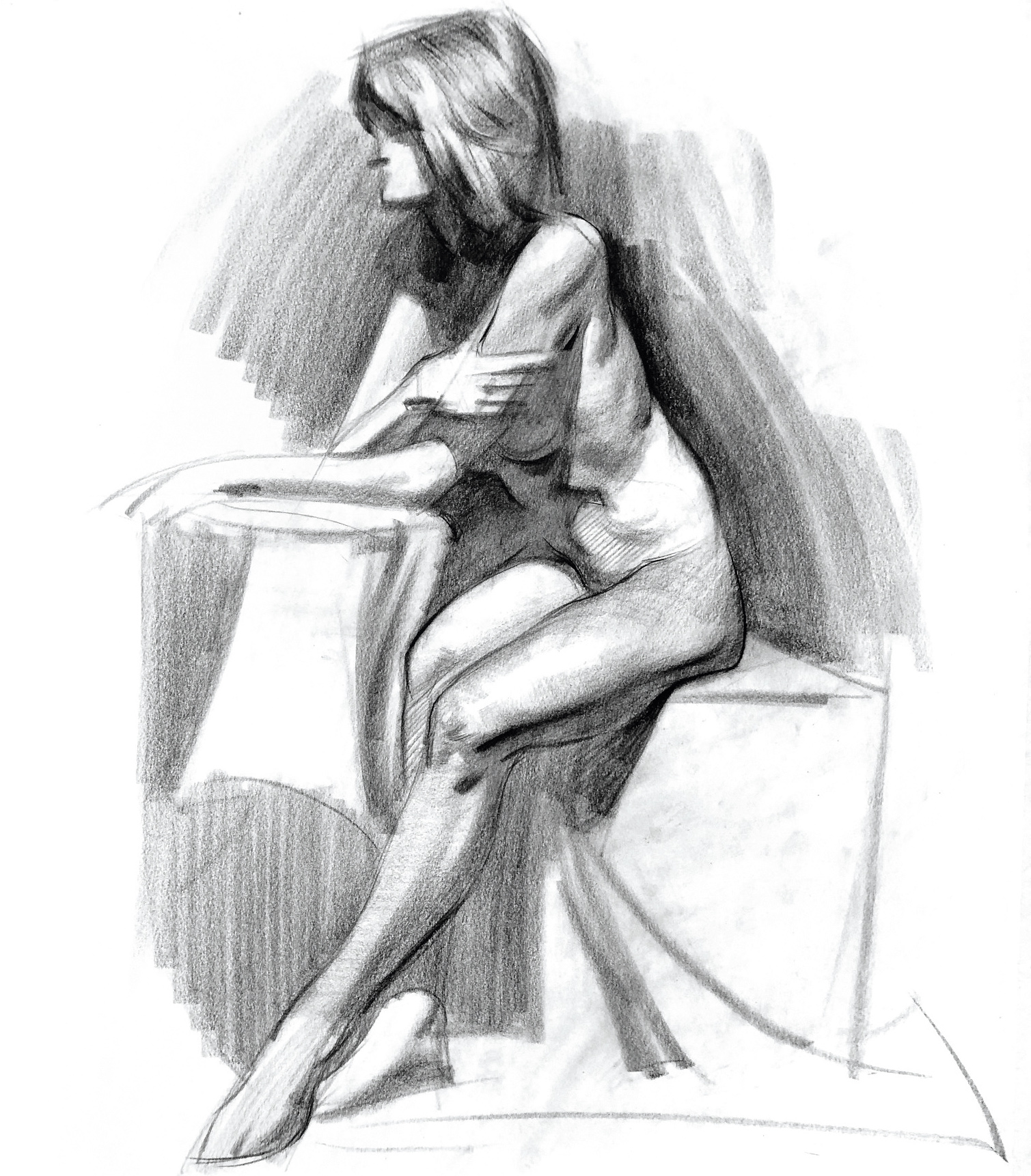 Day 24  How to Draw a Sitting Pose  Bardot Brush