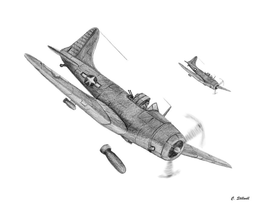 airplane-drawing-bomber-11 How to draw an airplane (Quick tutorials you can try)