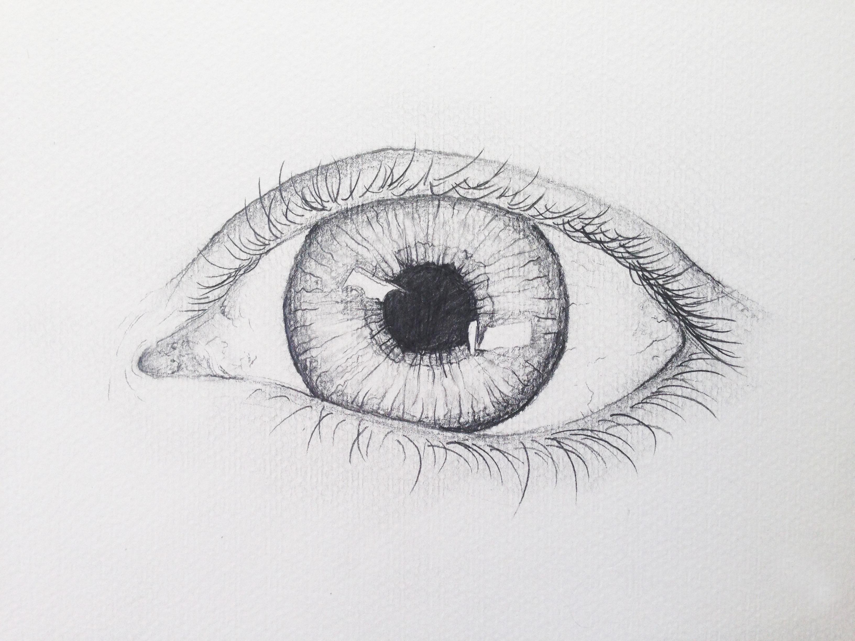 Basic Drawing Eye - Drawing Step Draw Easy Eyes Tutorial Realistic ...