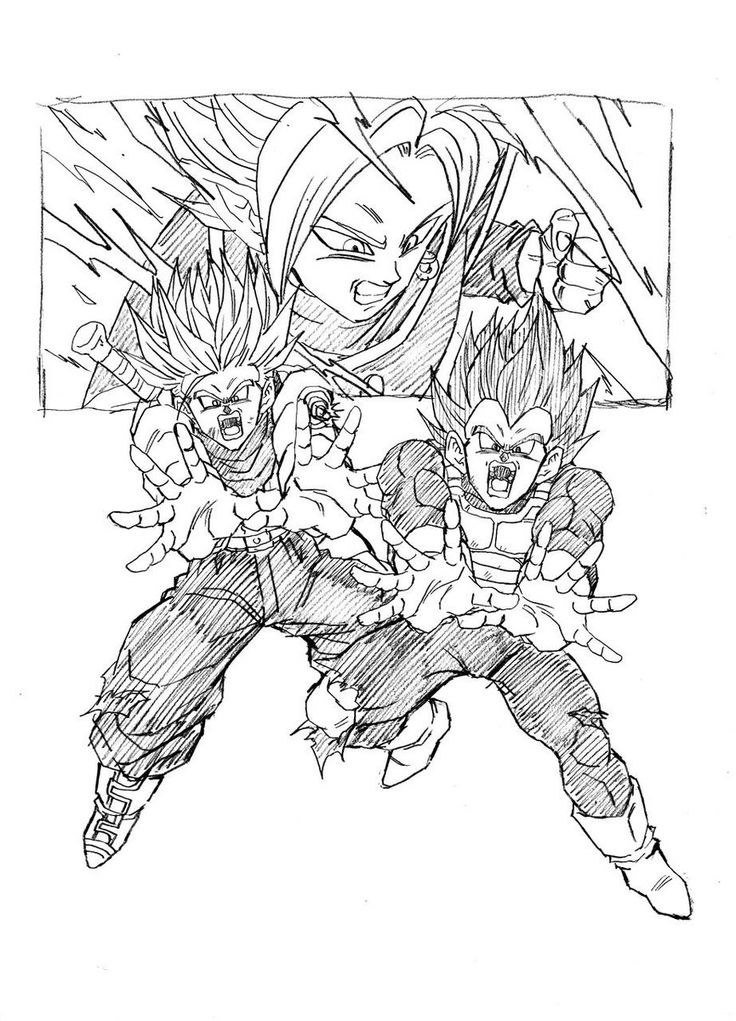 eff2e20a243ae83c7b06f854963ee0a2-vegeta-and-goku-son-goku How to draw Goku in a few quick steps (Easy drawing tutorials)