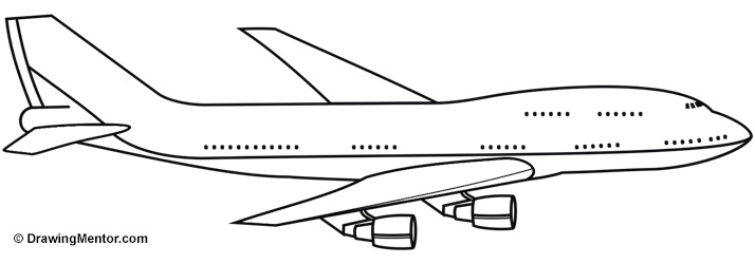 how-to-draw-a-plane-747-steps-6-drawingmentor-755x264 How to draw an airplane (Quick tutorials you can try)