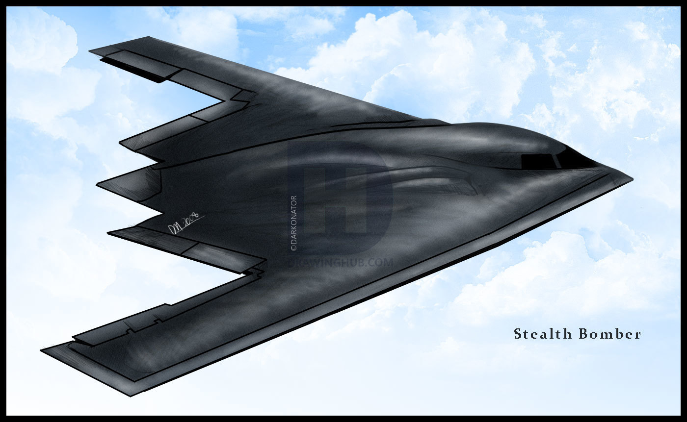 how-to-draw-a-stealth-bomber_5b58d7b4bb5484.53698021_39444_1_4 How to draw an airplane (Quick tutorials you can try)