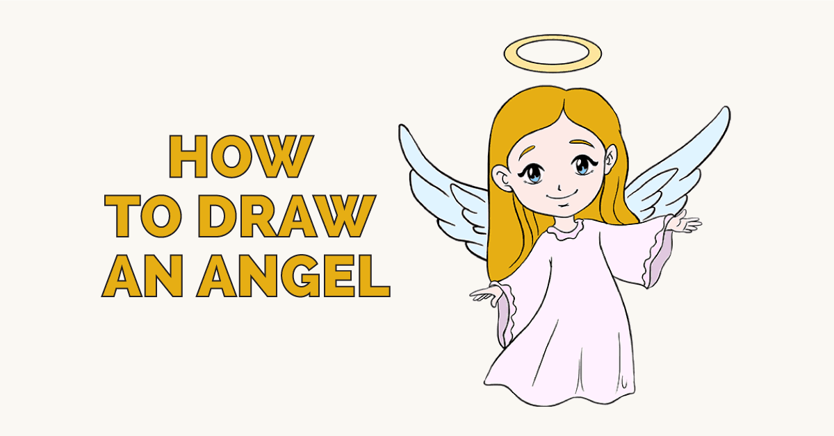 Tutorials On How To Draw An Angel Face Wings Body