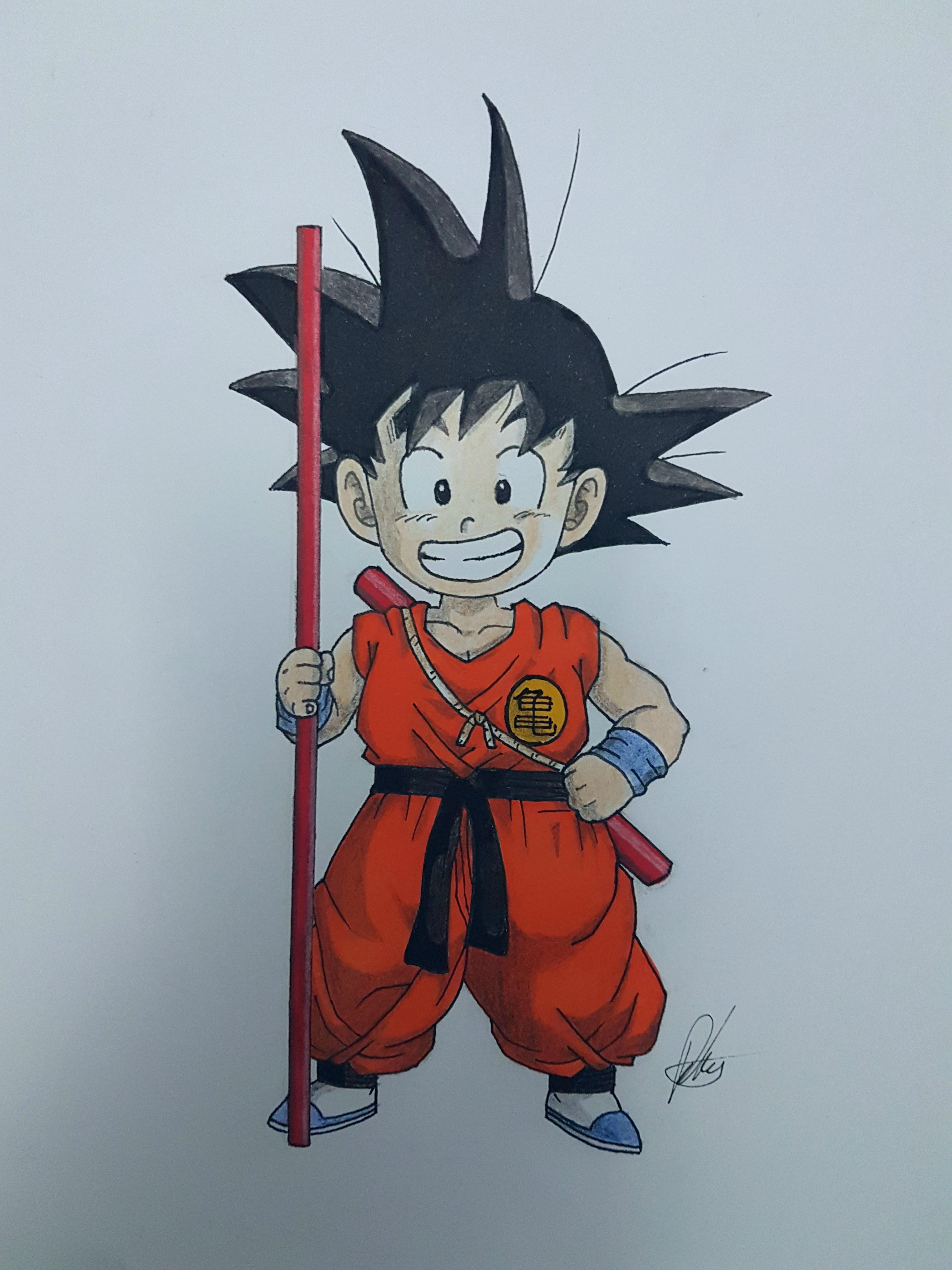 kl9ntzvbf1lz How to draw Goku in a few quick steps (Easy drawing tutorials)
