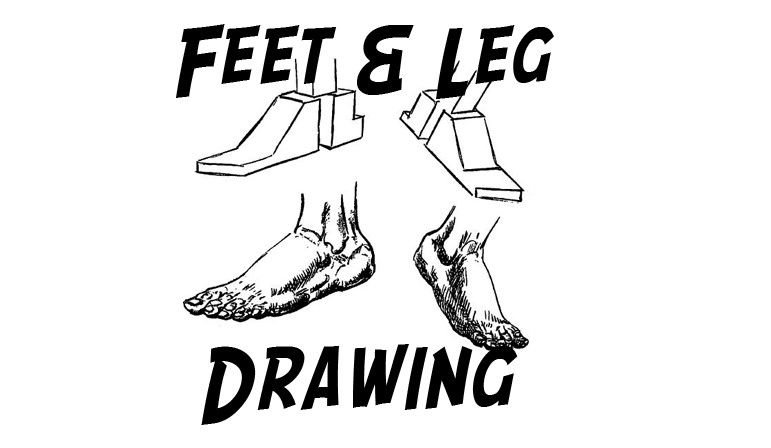 lf How to draw legs, realistically drawn male and female legs