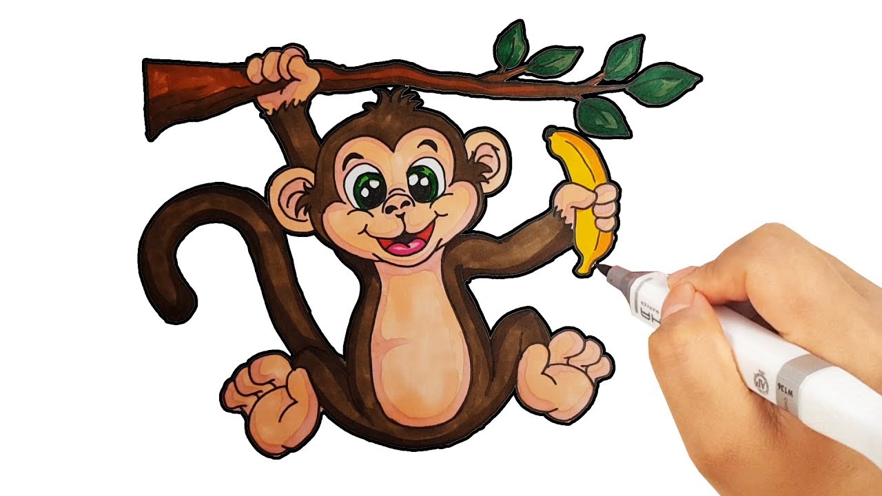 How to draw a monkey with these easy step by step tutorials