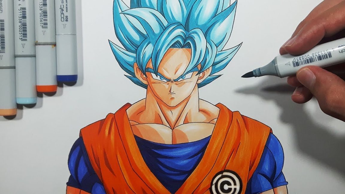 Goku Blue Hair Art - wide 3
