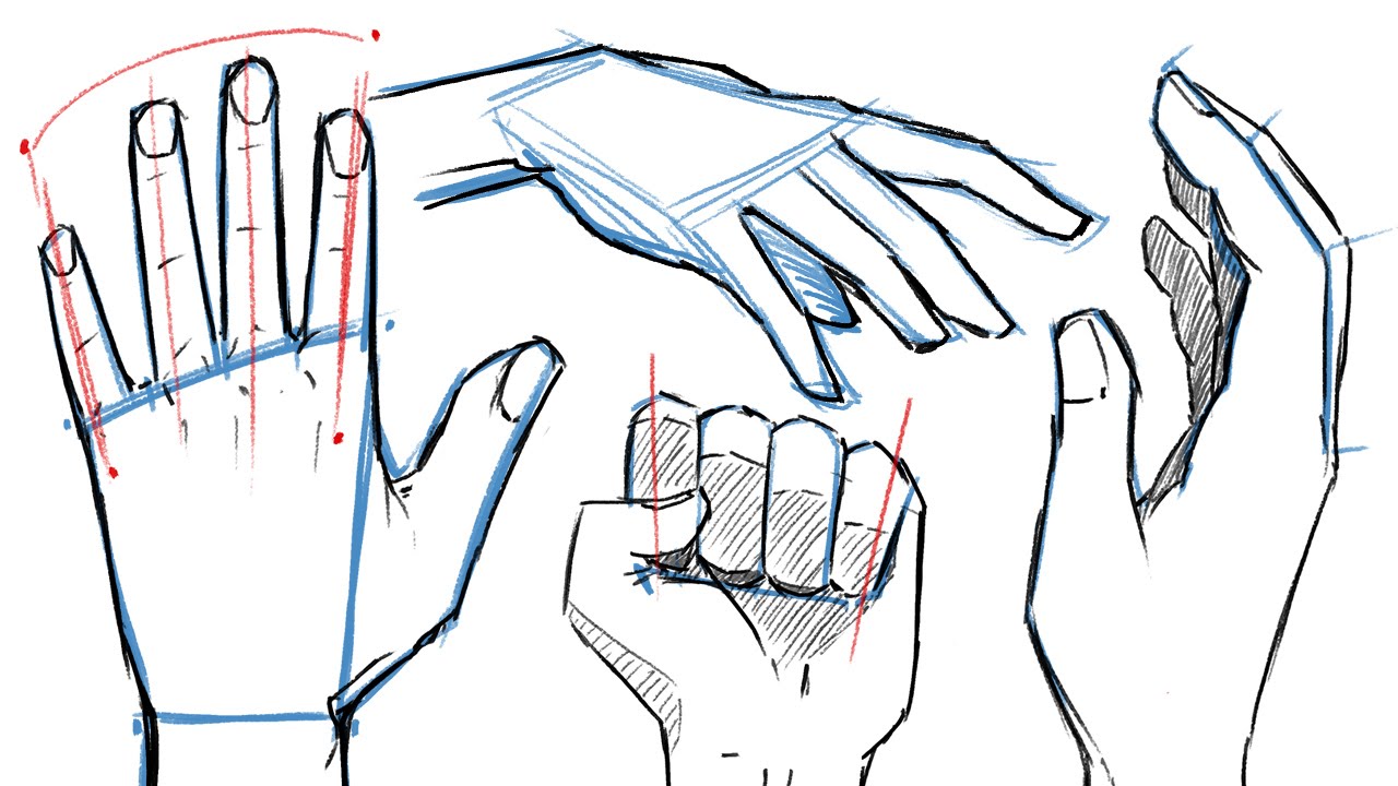 How to draw hands. Easy tutorials you can follow even as a