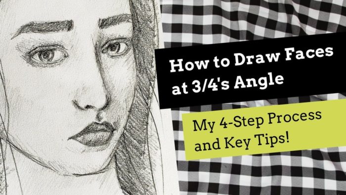 How to draw heads and faces at different angles