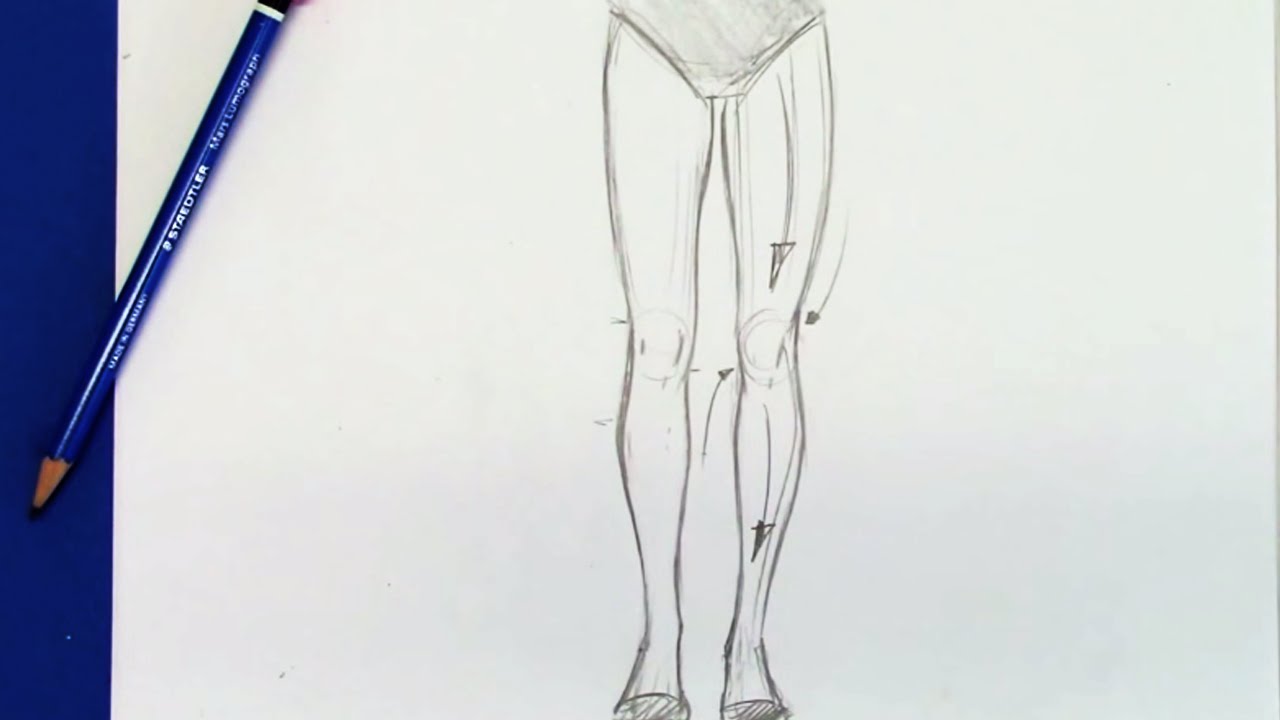 maxresdefault-6-4 How to draw legs, realistically drawn male and female legs