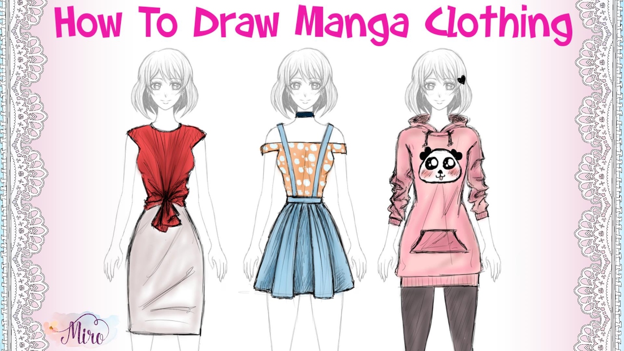 How to draw clothes on a person (Tutorials for beginners)