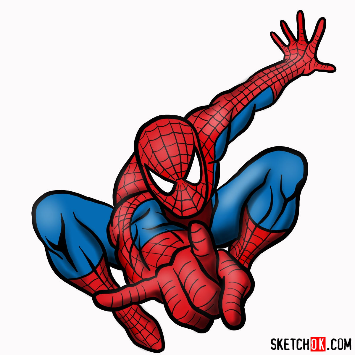 Simple Spiderman Drawing Simple Spiderman Drawing