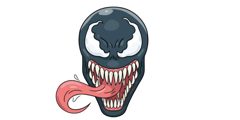 how to draw venom