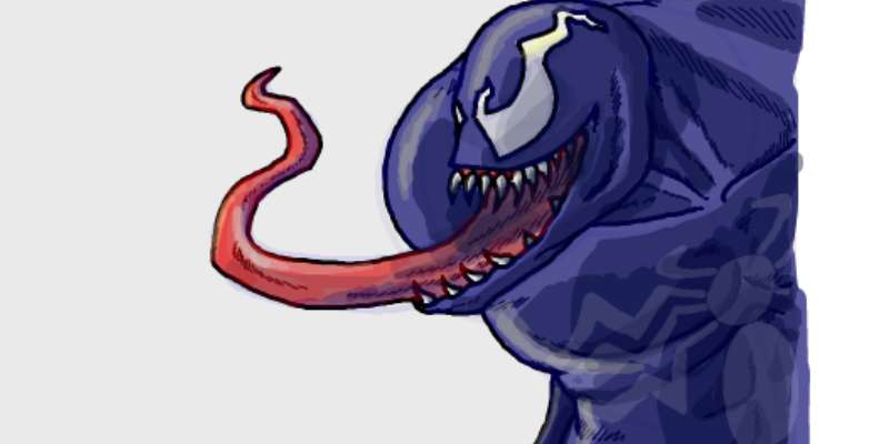 how to draw venom