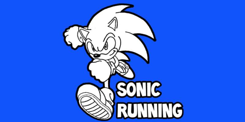 how to draw sonic