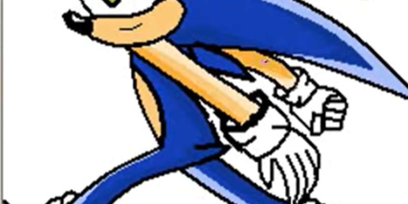how to draw sonic