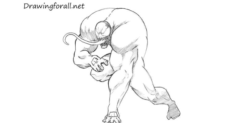 how to draw venom