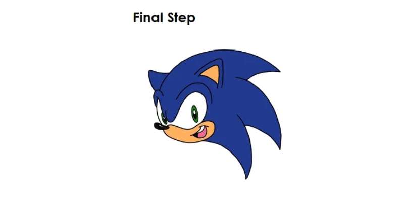 how to draw sonic