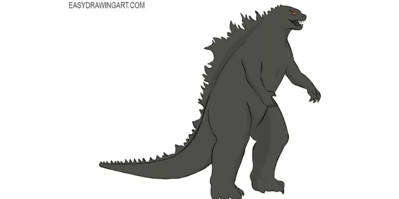 how to draw godzilla