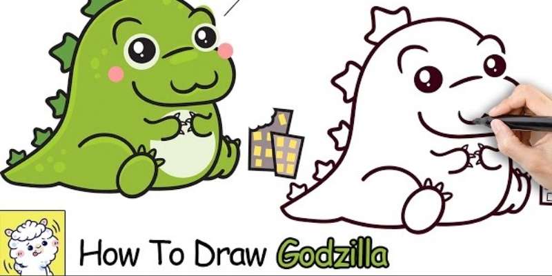 how to draw godzilla