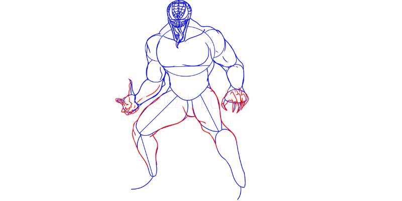 how to draw venom