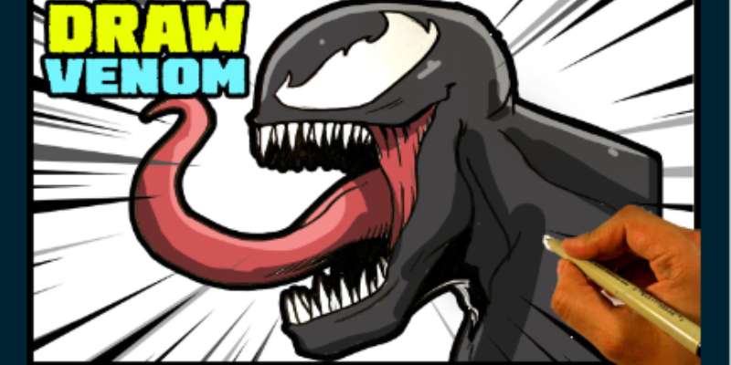 how to draw venom