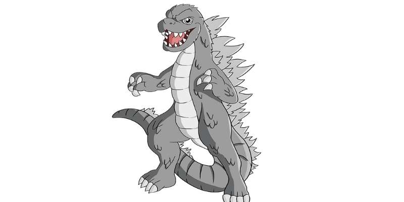 how to draw godzilla