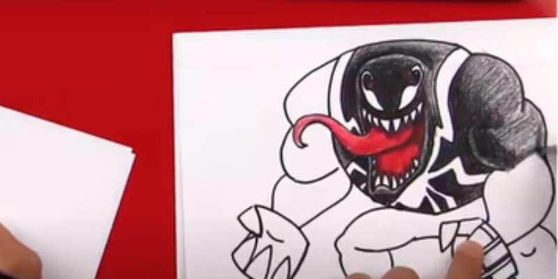 how to draw venom