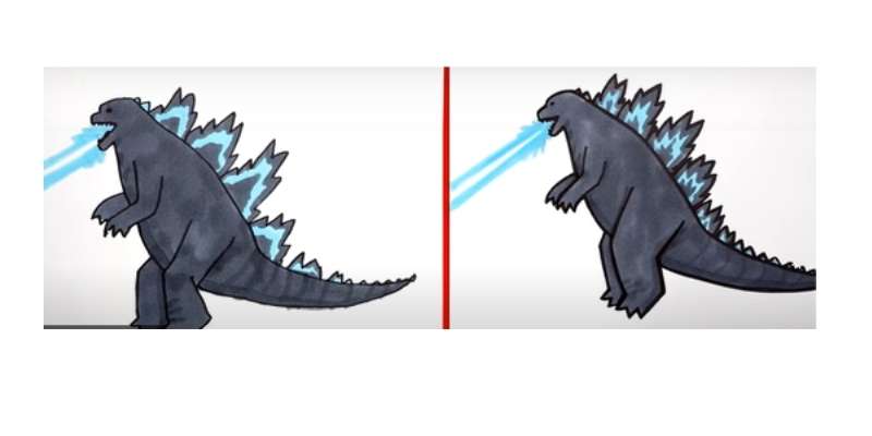 how to draw godzilla