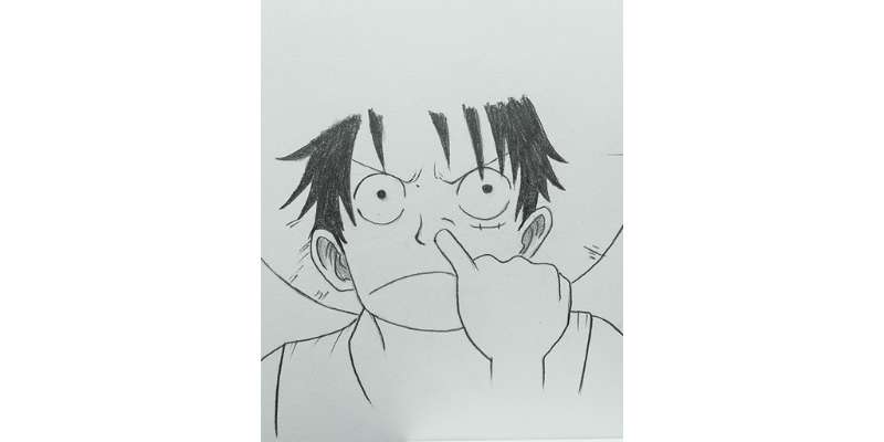 how to draw luffy