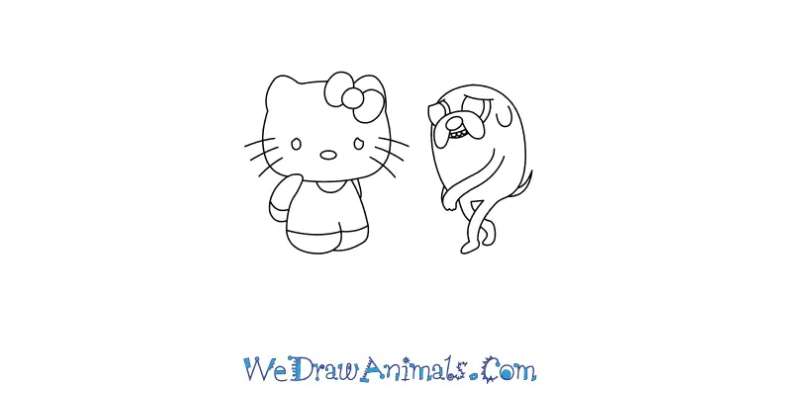how to draw hello kitty