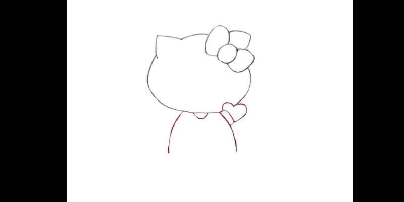 how to draw hello kitty