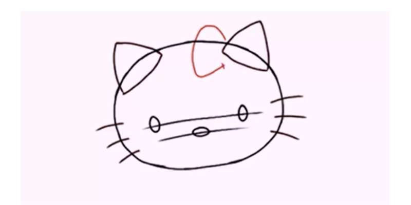 how to draw hello kitty