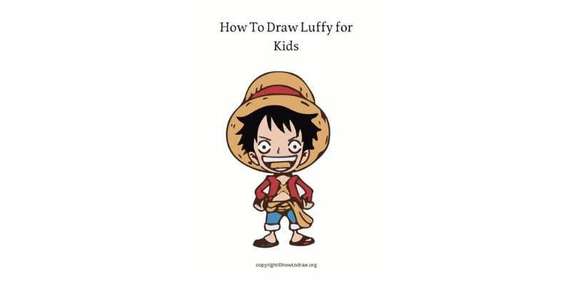 how to draw luffy