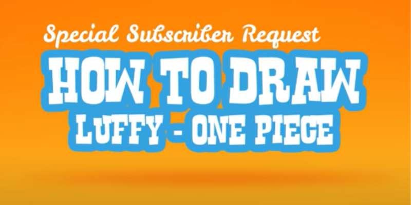 how to draw luffy