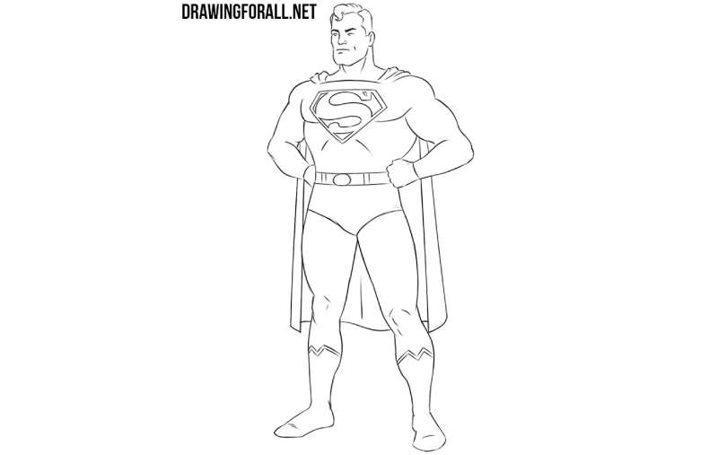 how to draw superman