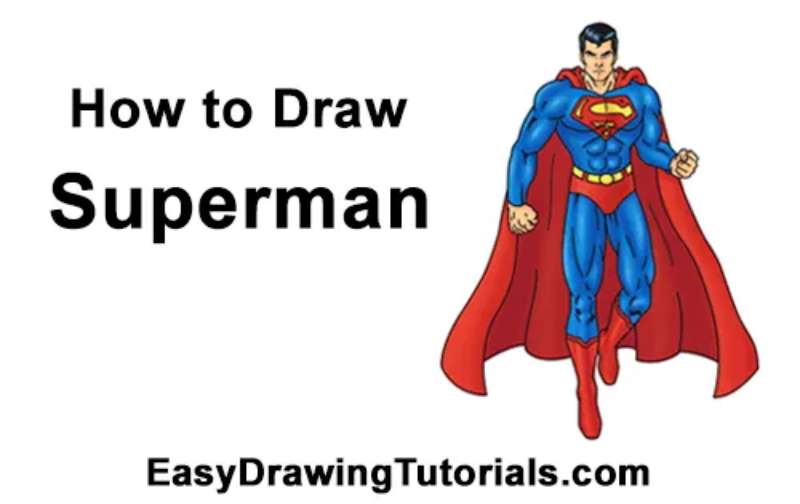 how to draw superman