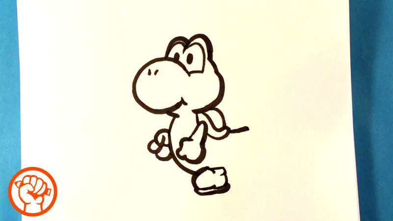 How-To-Draw-Yoshi-Easy-Pictures-To-Draw-1 How To Draw Yoshi: 24 Easy To Follow Tutorials